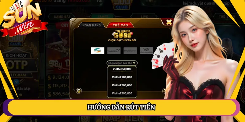 hướng dẫn rút tiền